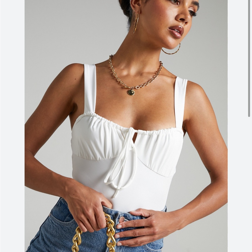 Showpo Abi Tie Front Bodysuit